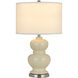 Bergamo 27 inch 150 watt Ivory White Table Lamp Portable Light