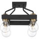 Ravella 4 Light 12 inch Black Semi-Flush Ceiling Light