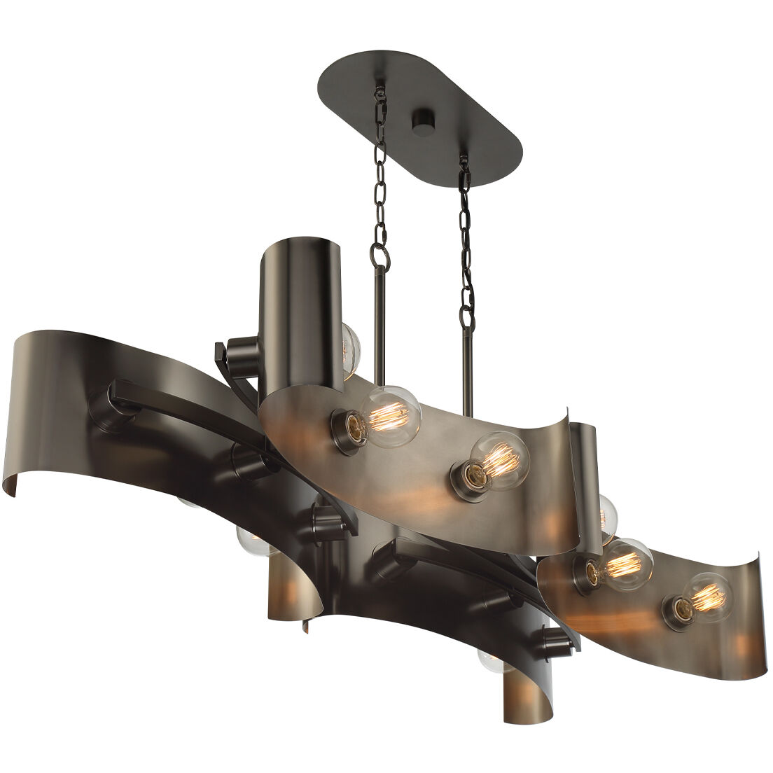 Metallo 12 Light 20 inch Bronze Chandelier Ceiling Light