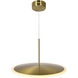 Ovni LED 16 inch Brass Down Pendant Ceiling Light