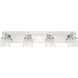 Dryden 4 Light 32 inch Polished Nickel Vanity Light Wall Light