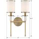 Hatfield Bath Wall Light in Vibrant Gold