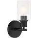 Cedar Lane 1 Light 6 inch Matte Black Vanity Light Wall Light