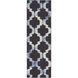 Serafina 156 X 108 inch Black and Blue Area Rug, Wool
