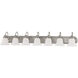 Ballerina 7 Light 48 inch Brushed Nickel Vanity Light Wall Light