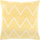Kanga 18 X 18 inch Medium Gray/Saffron/Cream Pillow Kit, Square