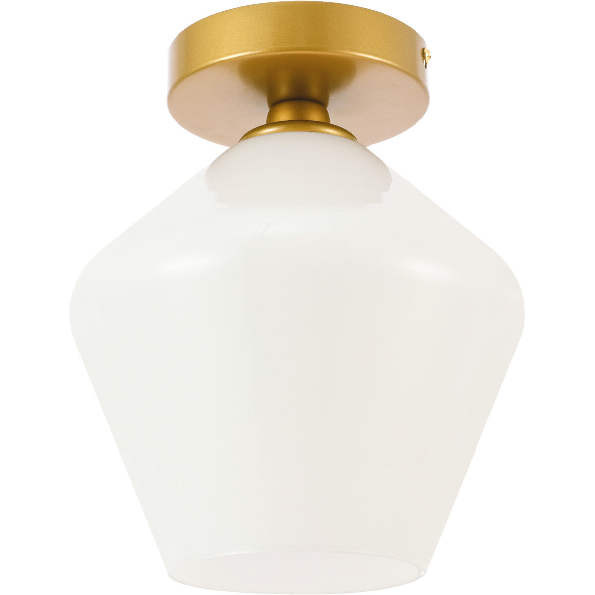 Rochester 1 Light 7.9 inch Brass Flush Mount Ceiling Light