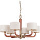 Gallery Huxley 6 Light 34.6 inch Vintage Brass Chandelier Ceiling Light, Gallery Collection