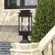 Princeton 2 Light 17 inch Black with Polished Chrome Outdoor Post Top Lantern, Medium