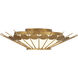 Capieso LED 20 inch Elara Gold Flush Mount Ceiling Light