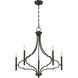 Woodlawn 5 Light 28 inch Mediterranean Bronze Chandelier Ceiling Light