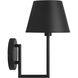 Drew & Jonathan Ender 1 Light 7 inch Midnight Black Sconce Wall Light, Small