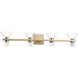 Blake LED 35.5 inch Champagne Gold and Polished Nickel Vanity Light Wall Light