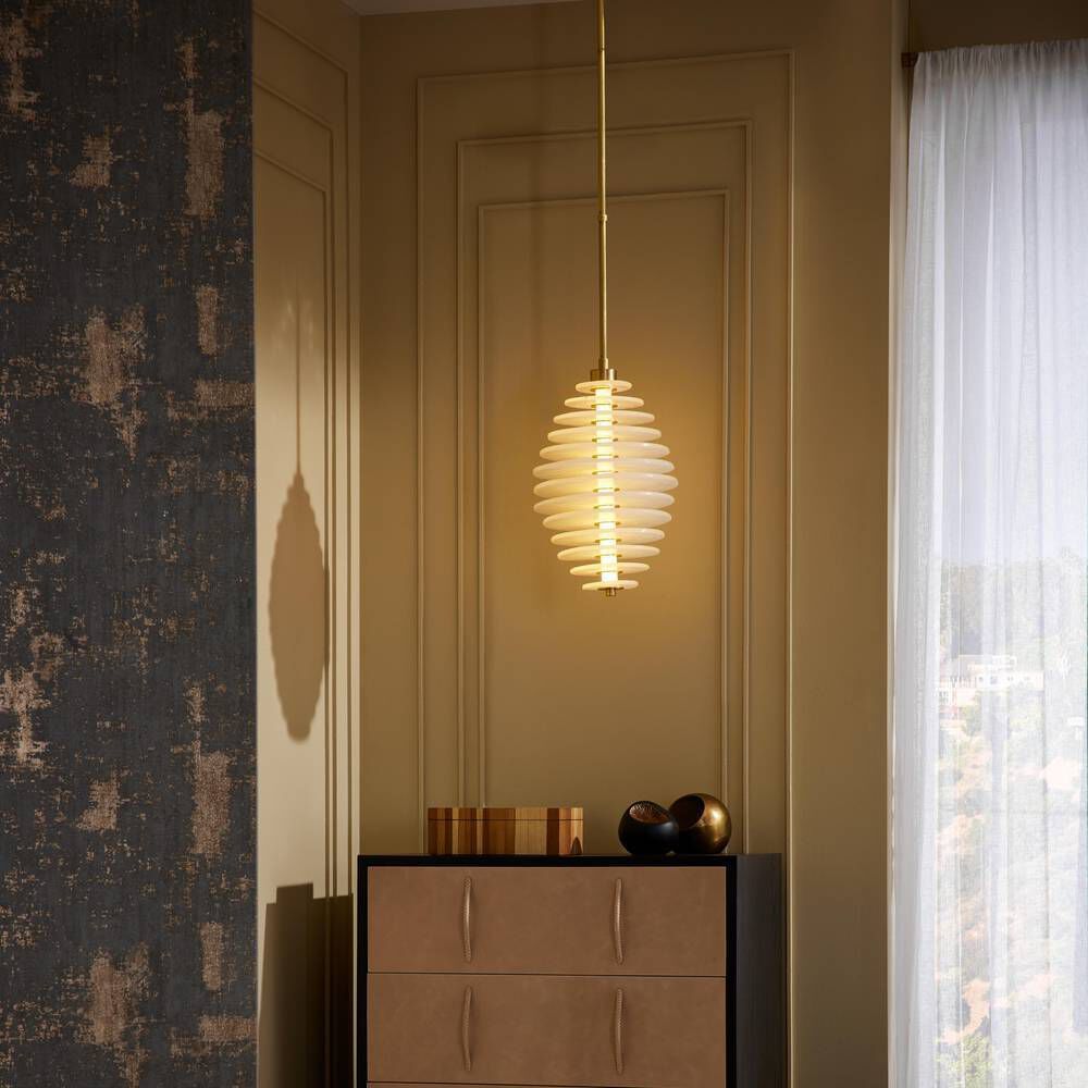Penelope 1 Light 12.5 inch Clear Seedy Pendant Ceiling Light