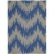 Frontier 36 X 24 inch Dark Blue, Medium Gray Rug