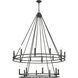 Dennison 20 Light 47.5 inch Matte Black Chandelier Ceiling Light