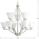Annette St 9 Light 32 inch Brushed Nickel Chandelier Ceiling Light
