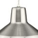 Metal Shade 1 Light 10 inch Brushed Nickel Mini-Pendant Ceiling Light in Standard