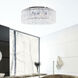 Colosseum 10 Light 24 inch Chrome Flush Mount Ceiling Light