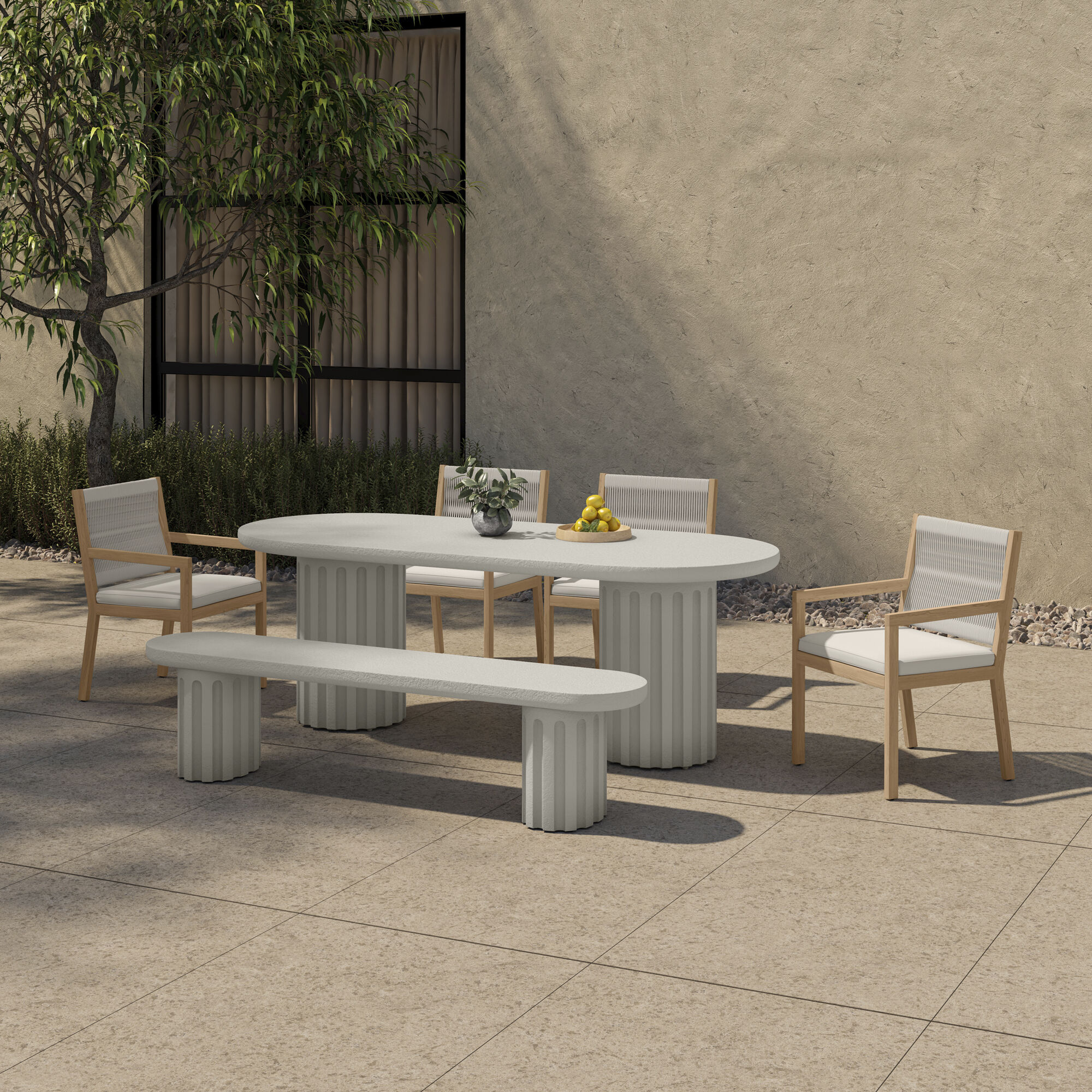 Luce Natural Outdoor Dining Chair