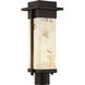 Alabaster Rocks LED 18 inch Dark Bronze Outdoor Post Light, Rectangle