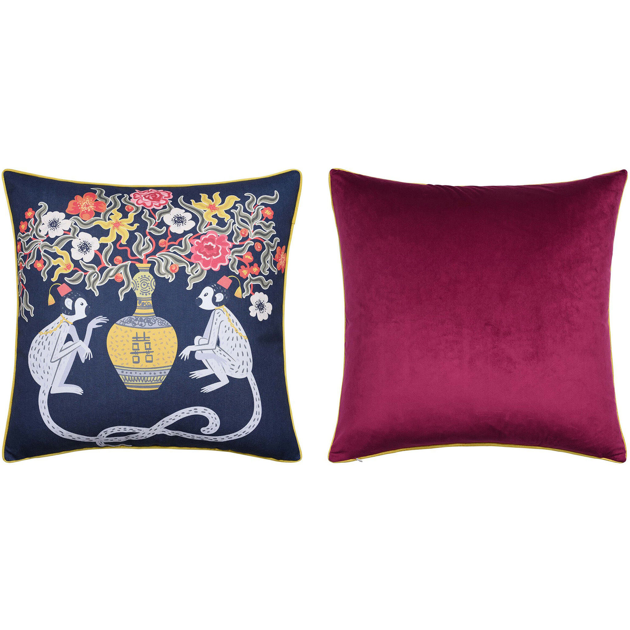 Dann Foley 24 inch Navy Throw Pillow