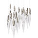 Kindjal LED 26 inch Polished Nickel Multi-Light Pendant Ceiling Light, Beyond