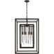 Hollis 6 Light 21 inch Forged Bronze Lantern Chandelier Ceiling Light