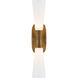 Kelly Wearstler Utopia 2 Light 4.75 inch Gild Double Bath Sconce Wall Light, Large