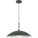Regent Pendant Ceiling Light in Pine Green