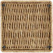 Hadi 23 X 18 inch Natural and Clear Accent Table