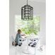 Hulton 6 Light 21 inch Matte Black Lantern Chandelier Ceiling Light
