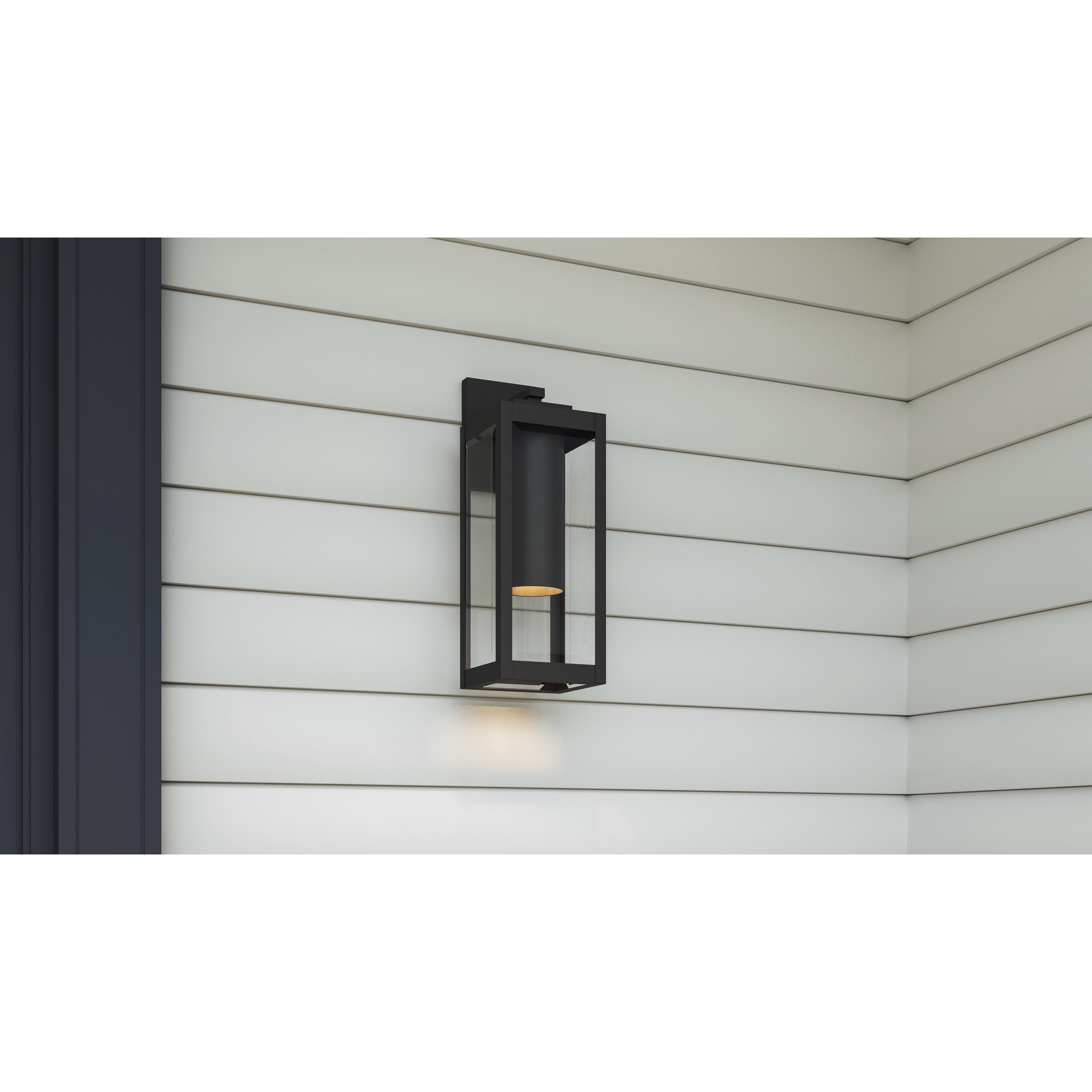 Westover LED 17 inch Earth Black Outdoor Wall Lantern, Medium