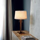Swiss Cross 29 inch 9 watt Dark Walnut and Weathered Brass Table Lamp Portable Light