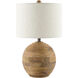 Pozo 24 inch 150 watt Natural Accent Table Lamp Portable Light