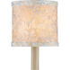 Wildflower Pastel Blue and Pastel Pink and Ivory 5 inch Chandelier Shade