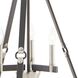Armstrong Grove 9 Light 25 inch Charcoal with Satin Nickel Chandelier Ceiling Light