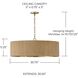 Donovan 4 Light 30.75 inch White Wash and Matte Brass Chandelier Ceiling Light