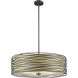 Zinnia 4 Light 24 inch Bronze Pendant Ceiling Light