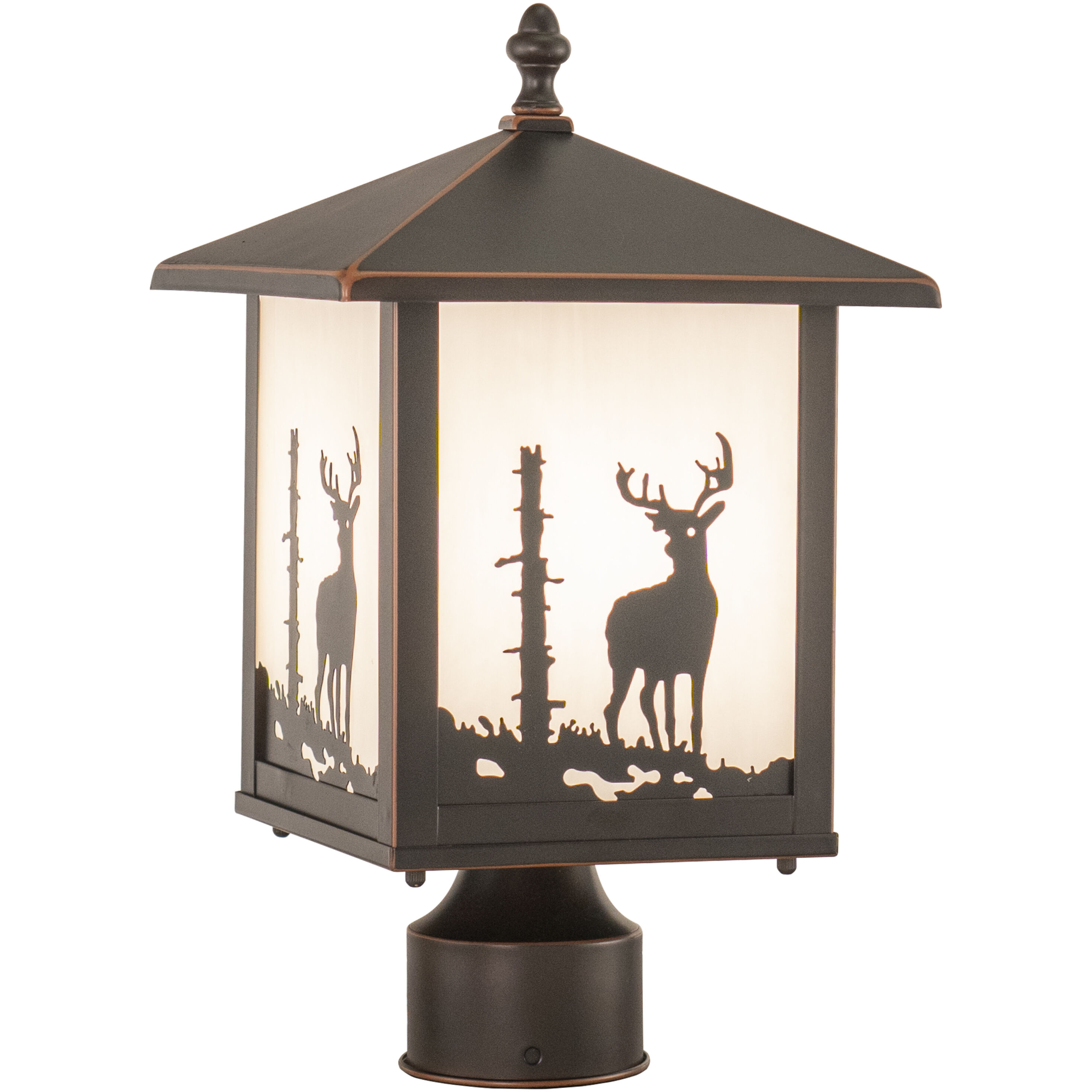Bryce LED 14 inch Burnished Bronze Outdoor Post