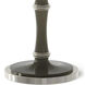 Kane 31 inch 150 watt Smokey Taupe with Polished Nickel Table Lamp Portable Light in Smoky Taupe