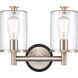 Marlowe LED 13.63 inch Black Satin Nickel Bath Vanity Light Wall Light