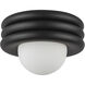 Alora Mood Harvey 1 Light 12 inch Matte Black Semi-Flush Mount Ceiling Light