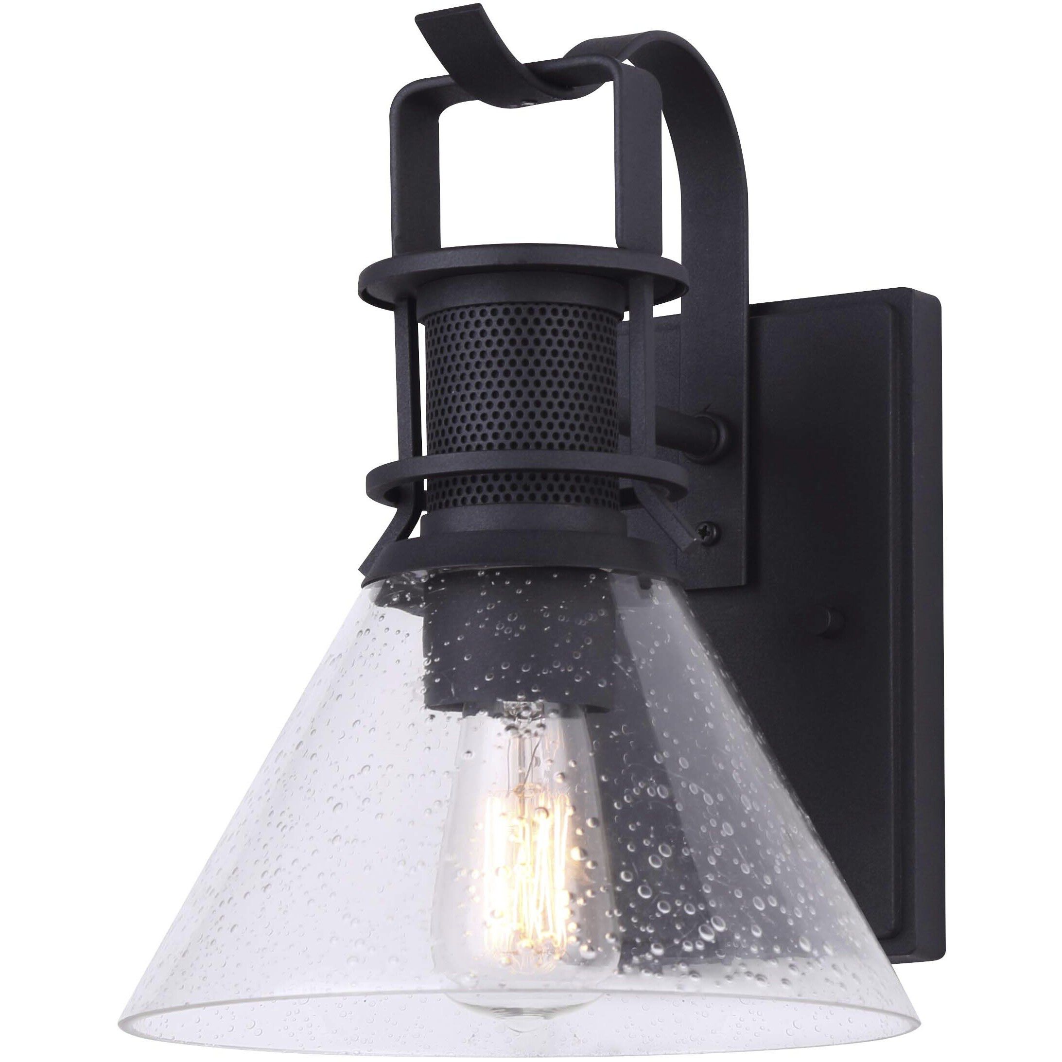 Avery 1 Light 10 inch Black Outdoor Down Light
