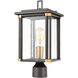 Vincentown 1 Light 17 inch Matte Black Outdoor Post Light