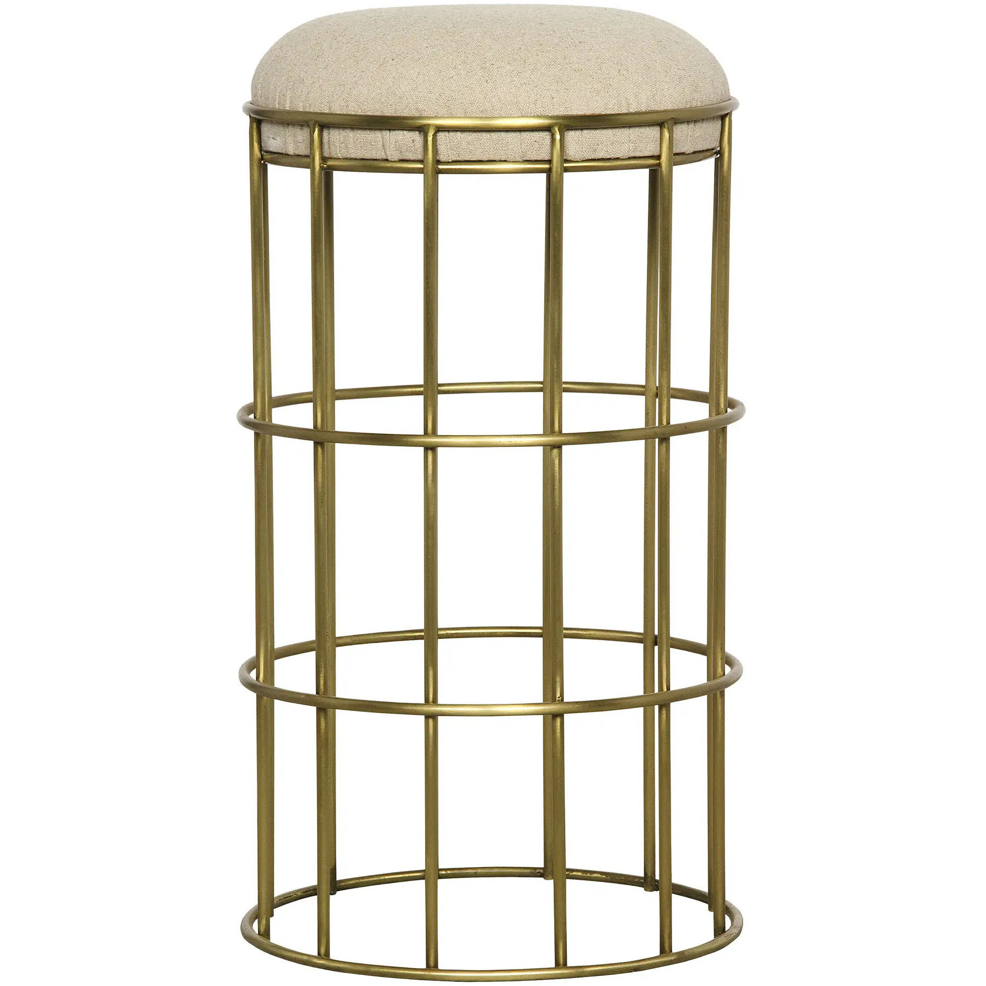 Ryley 23.5 inch Antique Brass Counter Stool