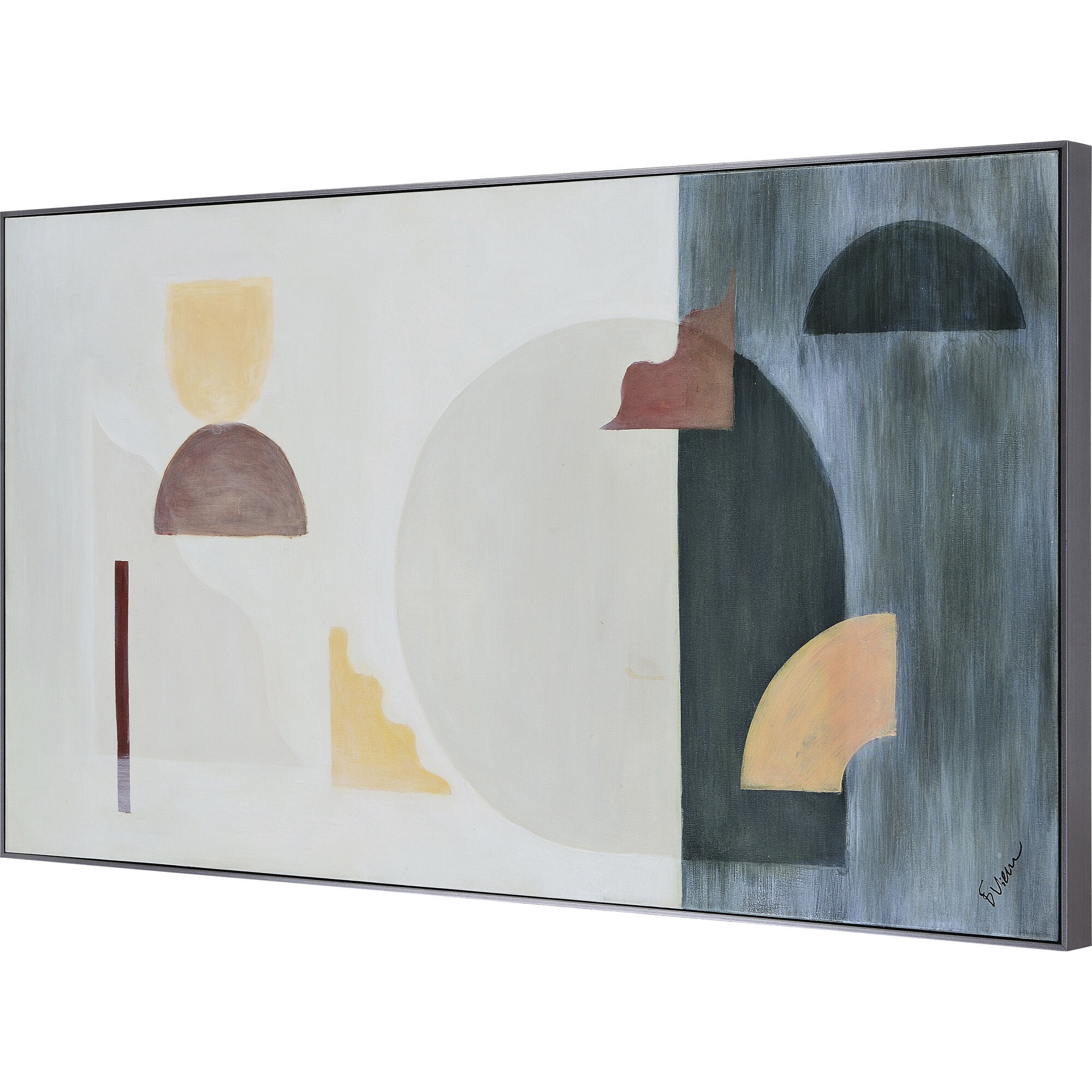 Shkodra Multicolor Texture Canvas Art