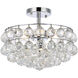 Savannah 3 Light 14 inch Chrome Flush Mount Ceiling Light