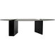 Minerva 66 X 29.5 inch Matte Black Coffee Table