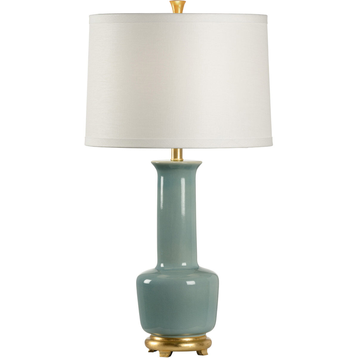 MarketPlace 31 inch 100 watt Sea Mist Glaze Table Lamp Portable Light